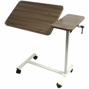 Over Bed Table-Dual Top Laminated Wood