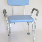 Shower Chair+Blue Padded Seat