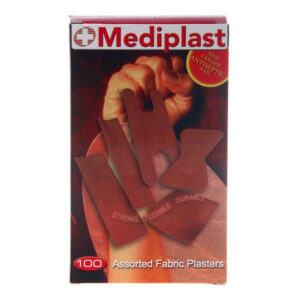 Fabric Plasters Assorted Shapes 100'S Mediplast