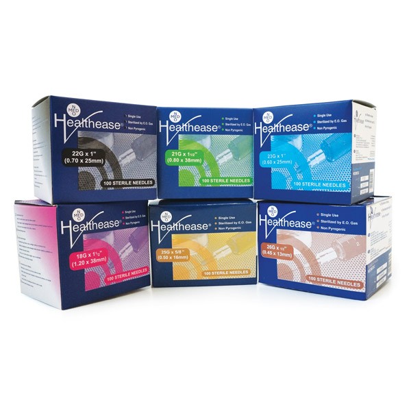 Needles Healthease 26G X 0.5" 100'S