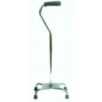 Quad Cane - Silver - Large Base