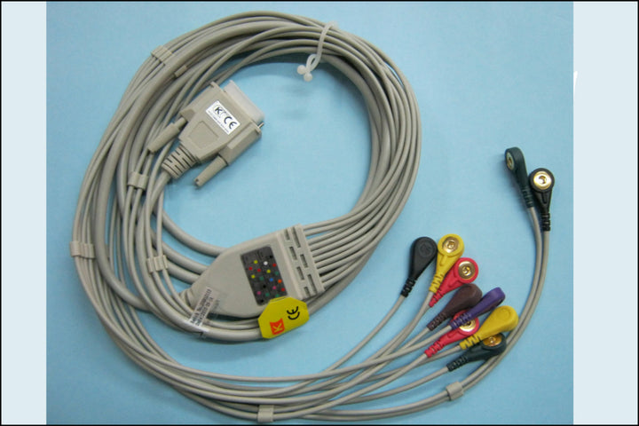 Ecg Cable - 10 Lead + Button