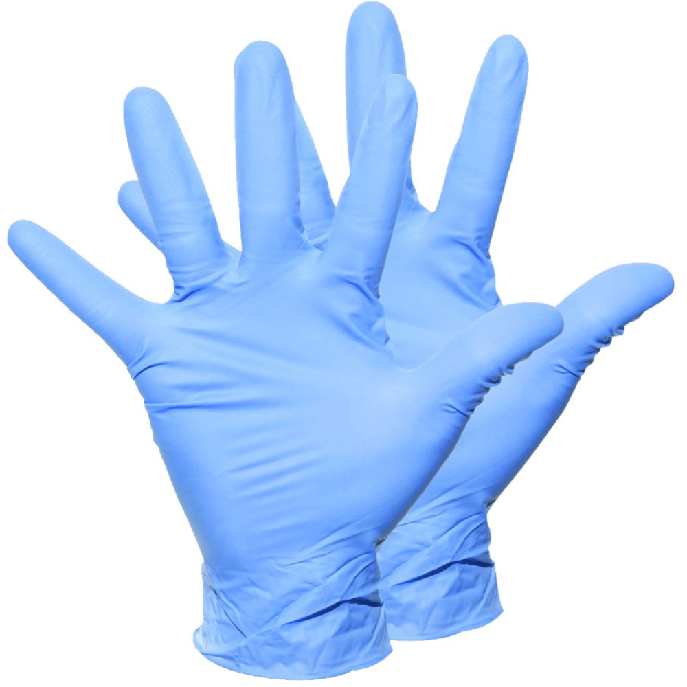 Nitrile Examination Gloves Blue L - 4 Packs - Image 2