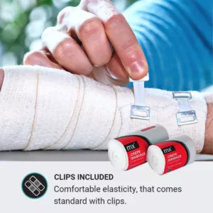 Mx Crepe Bandage 100Mm X 4.5M - Clips(12'S)
