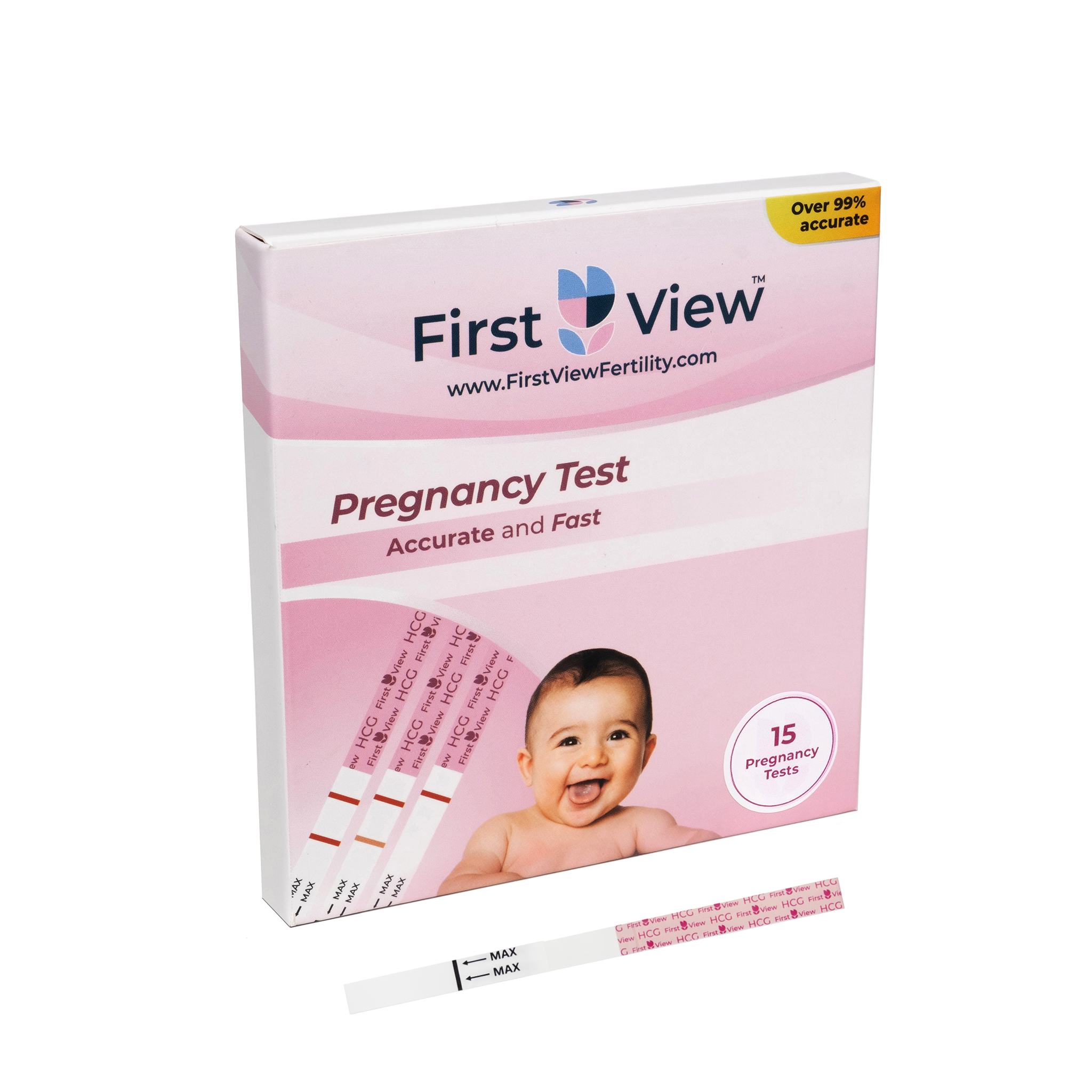 Firstview - 15 Pregnancy (Hcg) Urine Test Strips Kit