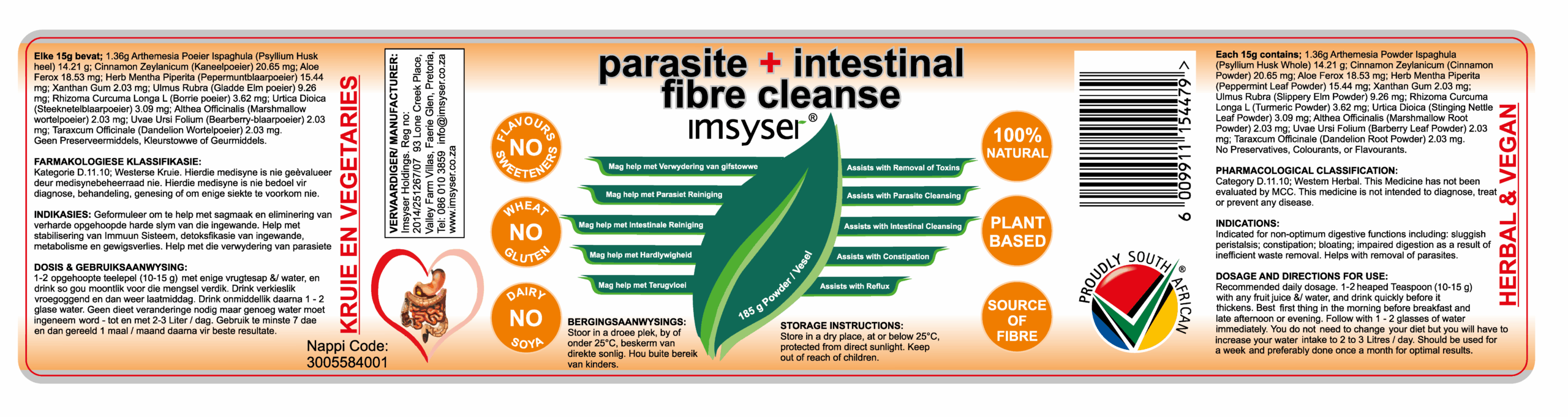 Bulk Offer Parasite+Intestinal Fibre Cleanse 185G - Image 2