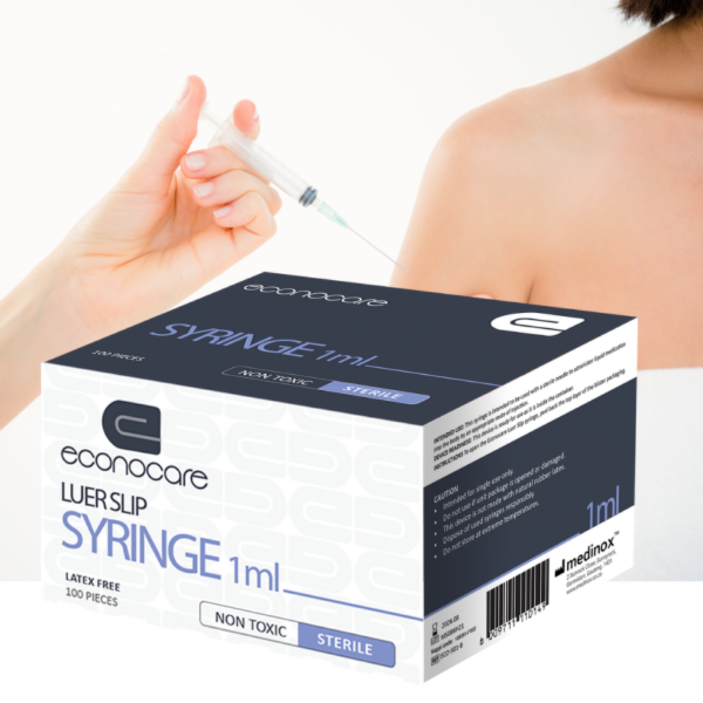 Econocare Syringe 1Ml Luer Slip