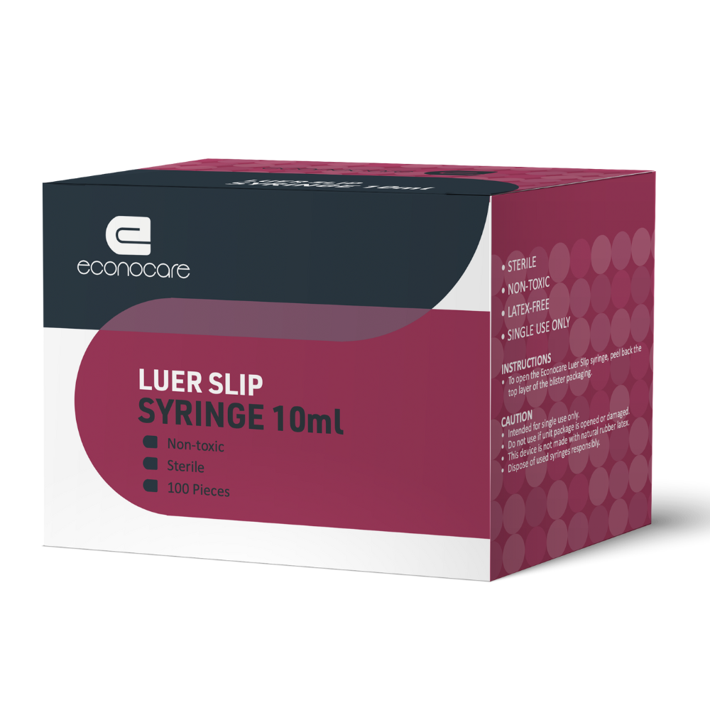 Econocare Syringe 10Ml Luer Slip