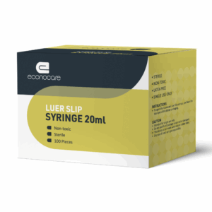 Econocare Syringe 20Ml Luer Slip 50'S
