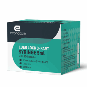 Econocare Syringe 5Ml Ll W/N 22G X 1.5