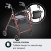 Mx Rollator With Foam Seat And Bag