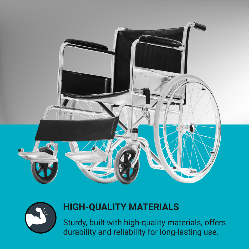 Mx Health Wheelchair (Steel) 120Kg - Image 2