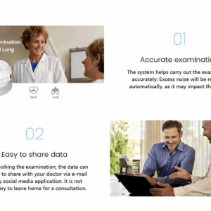 Mini Portable Telemedicine Digital Stethoscopes High Quality Smart Electronics Stethoscope Bluetooth Wireless Stethoscope