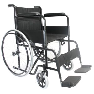 BASIC STANDARD WHEELCHAIR - 18" BLACK