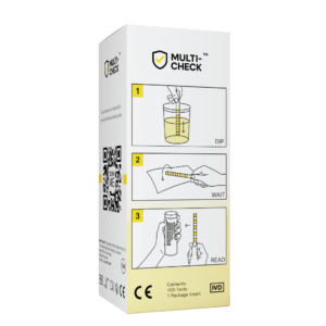 Multi-Check 10 Urinalysis Strips | Home Health Screening