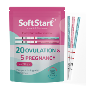 SoftStart - 20 Ovulation Strips & 5 Pregnancy Test Strips combo kit
