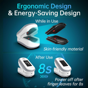 Bionex Pulse Oximeter with 4-Color OLED Display