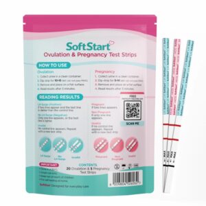 SoftStart - 20 Ovulation Strips & 5 Pregnancy Test Strips combo kit